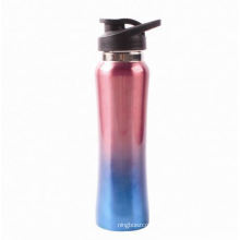 High quality 750ml sports single wall vacuum water bottles stainless steel